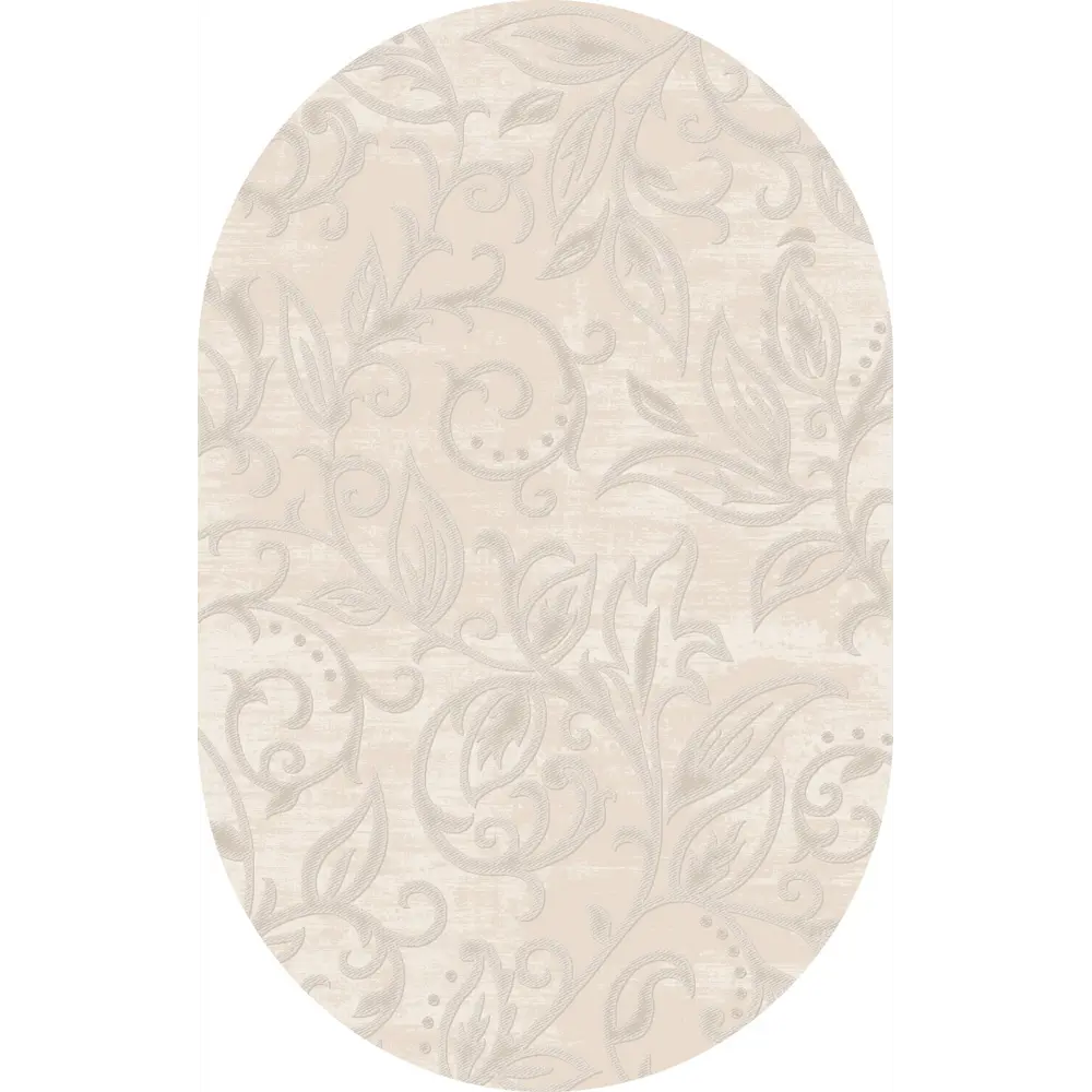 Фото Ковер Milana 0A096A Beige-Beige овал 160x230 см Полиэстер цвет Бежевый Фото Ковер Milana 0A096A Beige-Beige овал 160x230 см Полиэстер цвет Бежевый