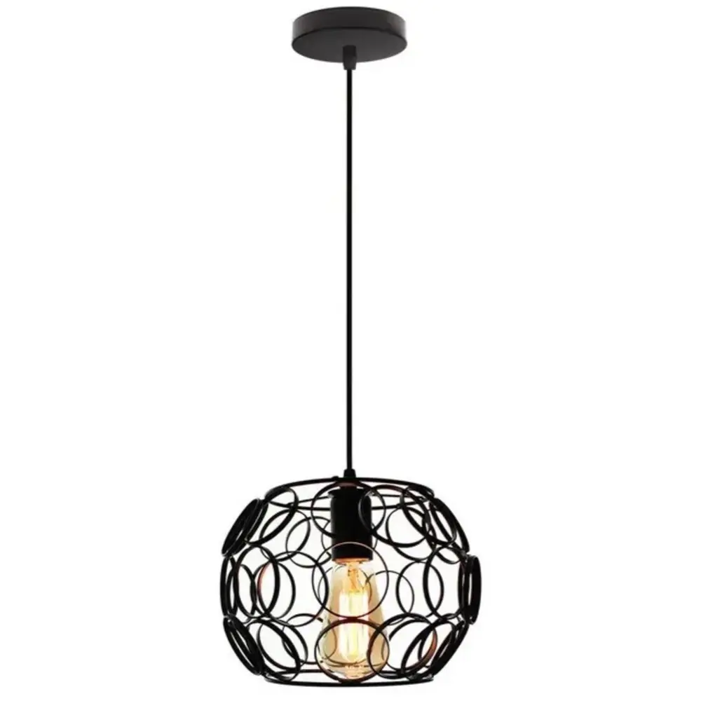 Фото Светильник подвесной Flylight Goethemax 1 лампы 12 м² цвет черный Фото Светильник подвесной Flylight Goethemax 1 лампы 12 м² цвет черный