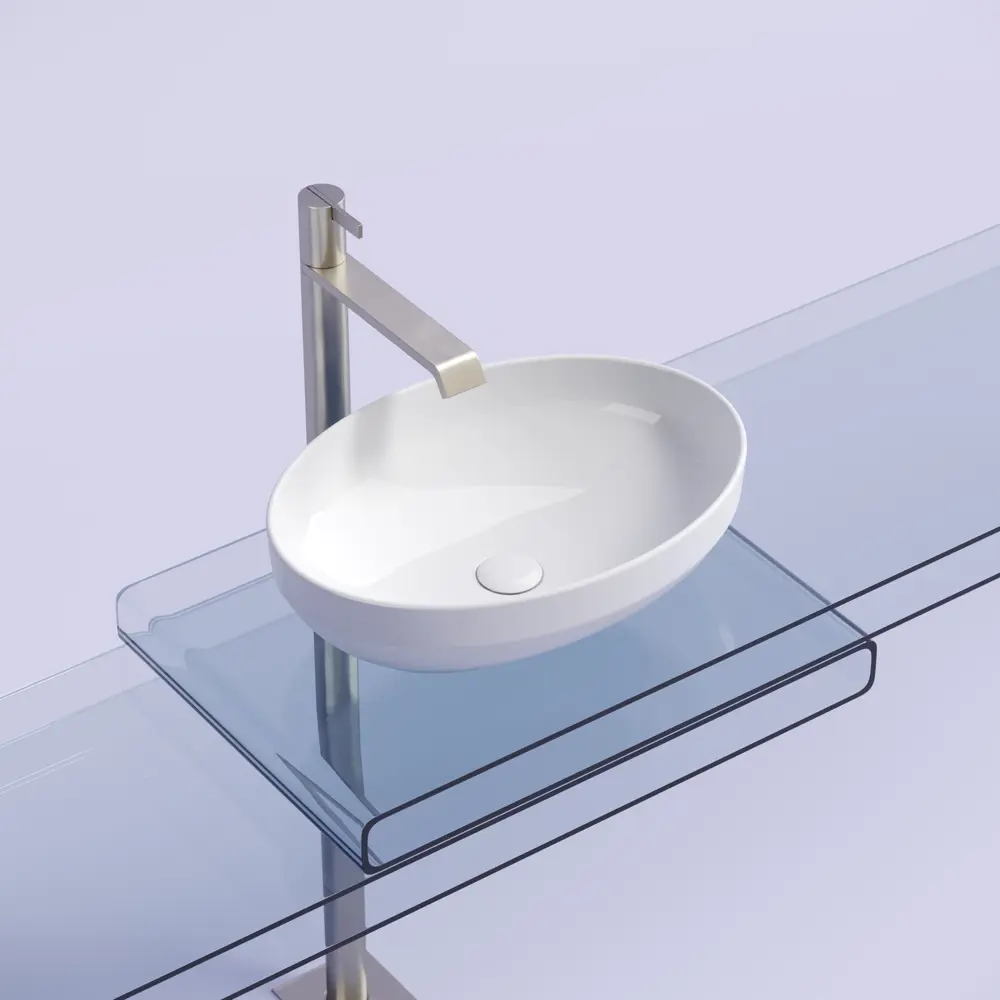 Фото 3 Раковина CERAMICANOVA ELEMENT CN6056 накладная 50.20см цвет белый Фото 3 Раковина CERAMICANOVA ELEMENT CN6056 накладная 50.20см цвет белый