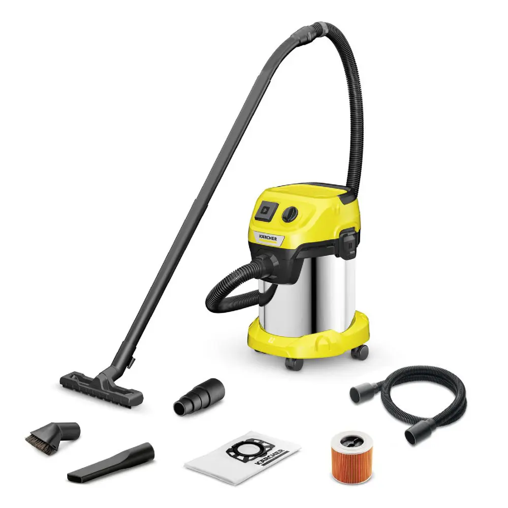 Фото Пылесос строительный Karcher WD 3 P S V-17/4/20, 1000 Вт, 17 л Фото Пылесос строительный Karcher WD 3 P S V-17/4/20, 1000 Вт, 17 л