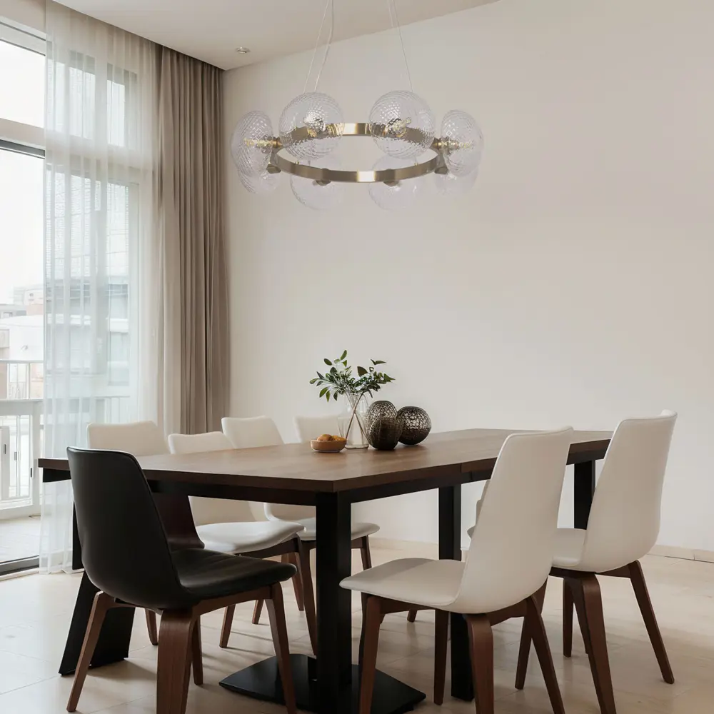 Фото 11 Люстра подвесная De markt 306014908 8 лампы 16.74 м² цвет латунь