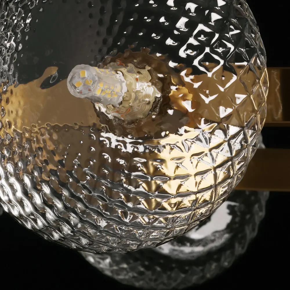 Фото 6 Люстра подвесная De markt 306014908 8 лампы 16.74 м² цвет латунь