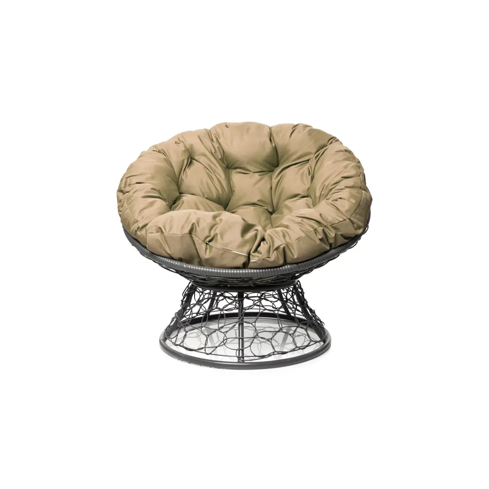 Фото Кресло садовое M-group 12020301 Папасан 98 см x 58 см x 75 см искусственный ротанг серый/серебристый Фото Кресло садовое M-group 12020301 Папасан 98 см x 58 см x 75 см искусственный ротанг серый/серебристый