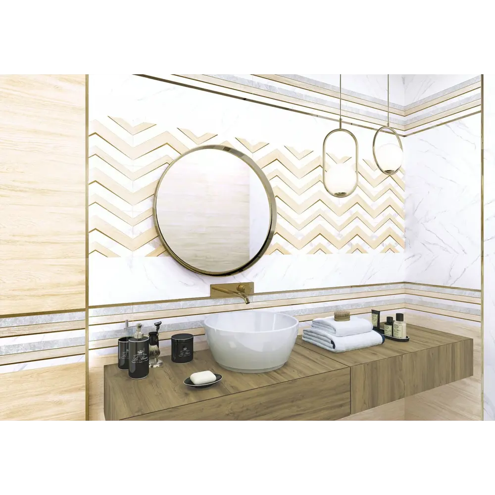 Фото 2 Керамическая плитка Alma ceramica TWU11LZO004ekb 20x60см цвет белый, цена за упаковку Фото 2 Керамическая плитка Alma ceramica TWU11LZO004ekb 20x60см цвет белый, цена за упаковку
