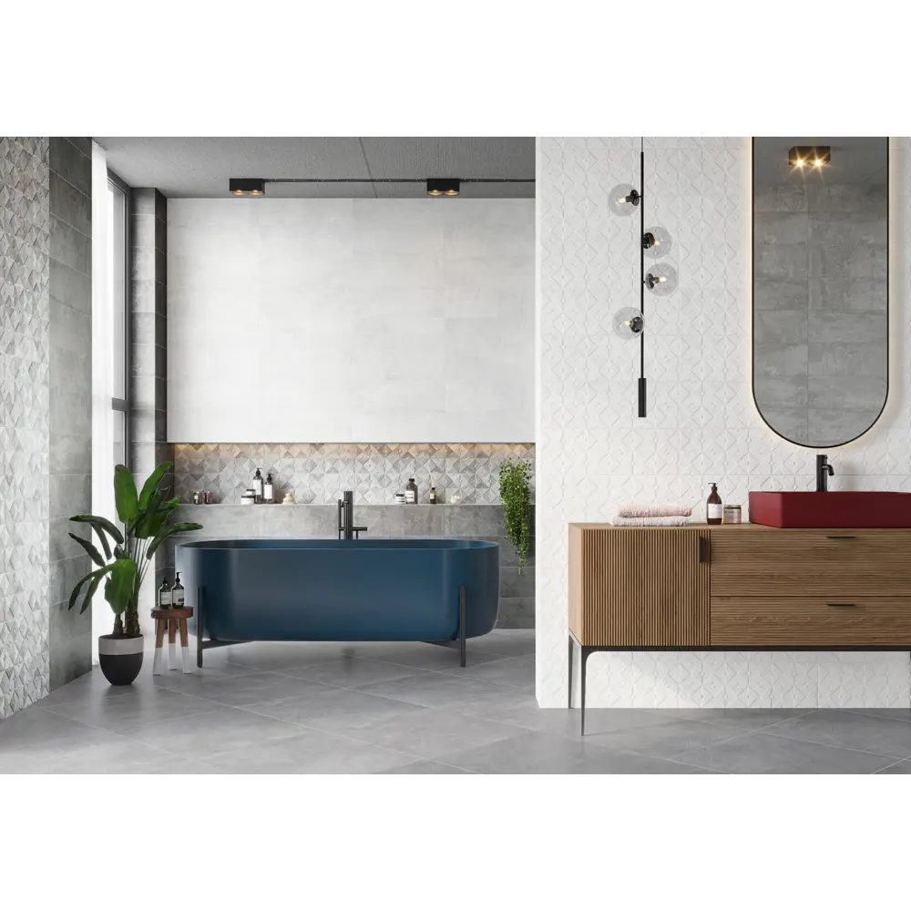 Фото Керамическая плитка Alma ceramica TWA11MAS027ekb 20x60см цвет белый, цена за упаковку Фото Керамическая плитка Alma ceramica TWA11MAS027ekb 20x60см цвет белый, цена за упаковку