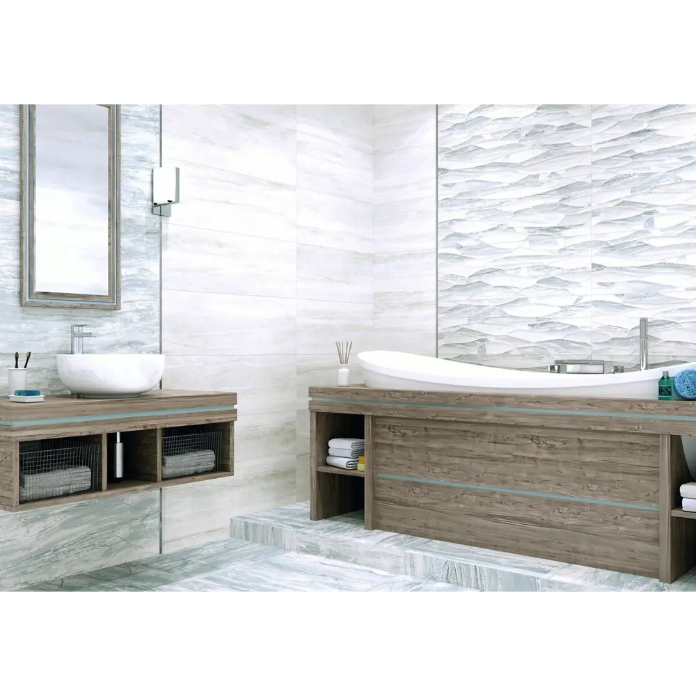 Фото Керамическая плитка Alma ceramica TWU93DNV66Rekb 30x90см цвет серая, цена за упаковку Фото Керамическая плитка Alma ceramica TWU93DNV66Rekb 30x90см цвет серая, цена за упаковку