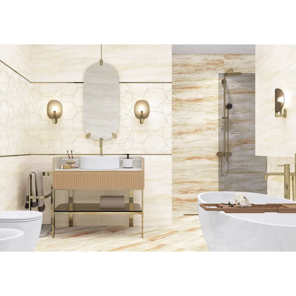 Фото Керамическая плитка Alma ceramica TWU93DNV04Rekb 30x90см цвет бежевая, цена за упаковку Фото Керамическая плитка Alma ceramica TWU93DNV04Rekb 30x90см цвет бежевая, цена за упаковку