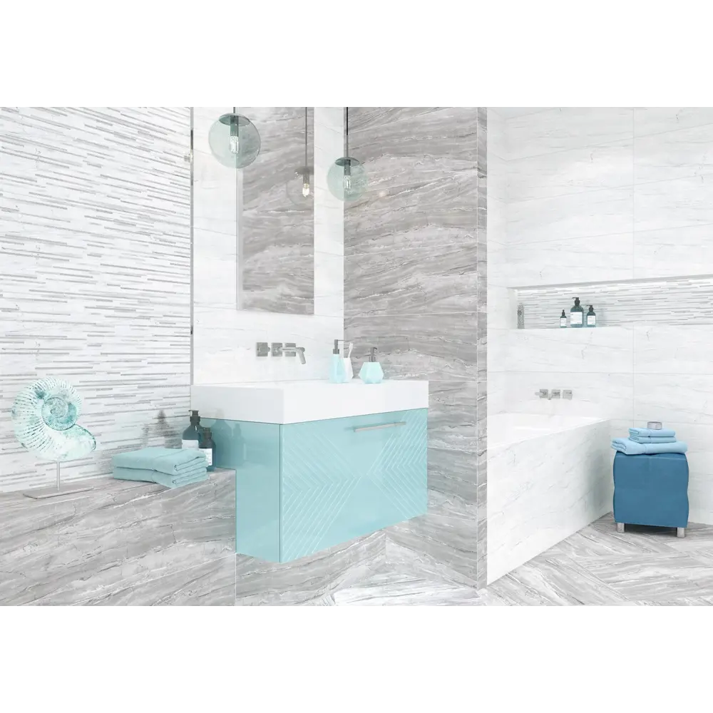 Фото Керамическая плитка Alma ceramica TWU93SGP77Rekb 30x90см цвет серая, цена за упаковку Фото Керамическая плитка Alma ceramica TWU93SGP77Rekb 30x90см цвет серая, цена за упаковку