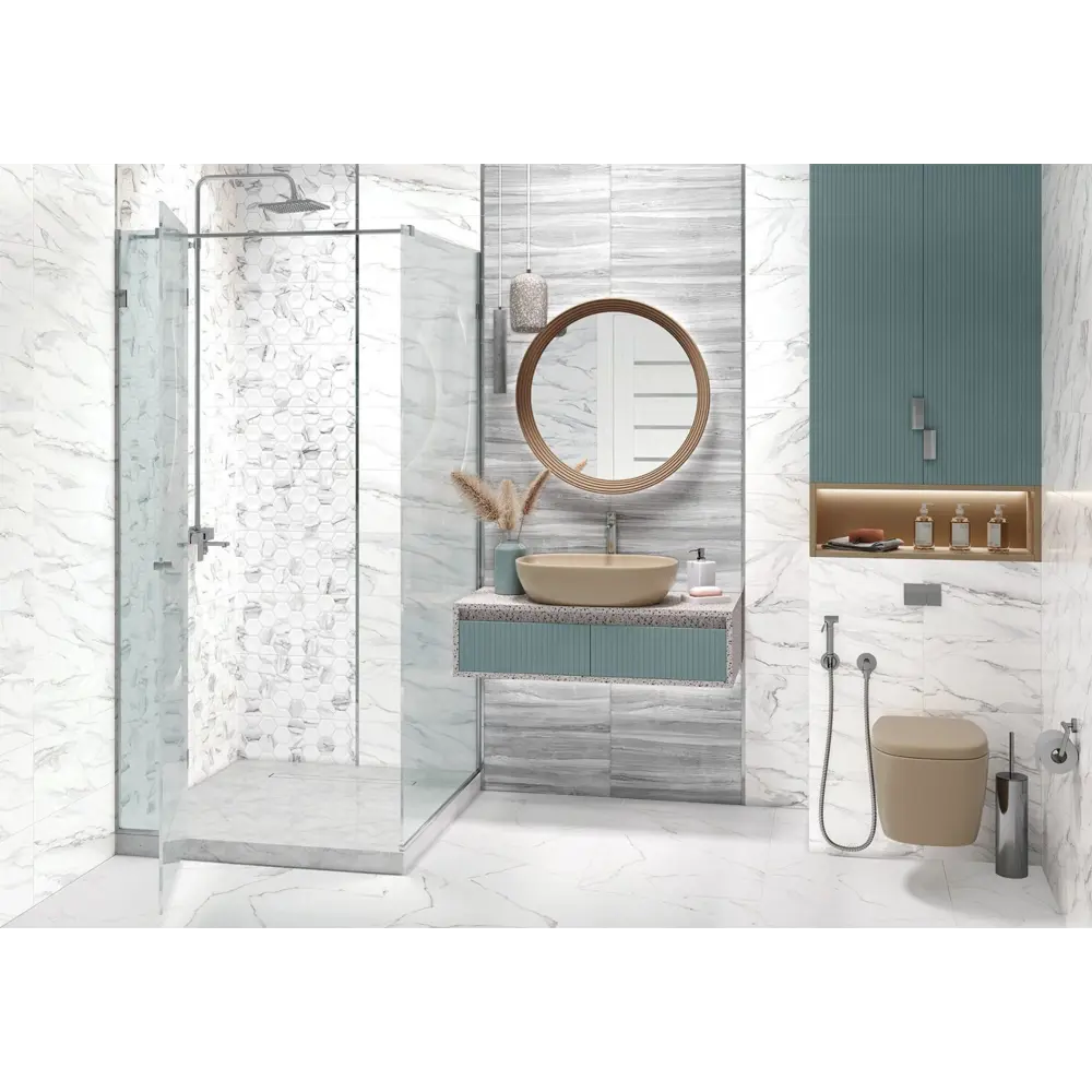 Фото Керамическая плитка Alma ceramica TWU09WDX707ekb 24.9x50см цвет серая, цена за упаковку Фото Керамическая плитка Alma ceramica TWU09WDX707ekb 24.9x50см цвет серая, цена за упаковку