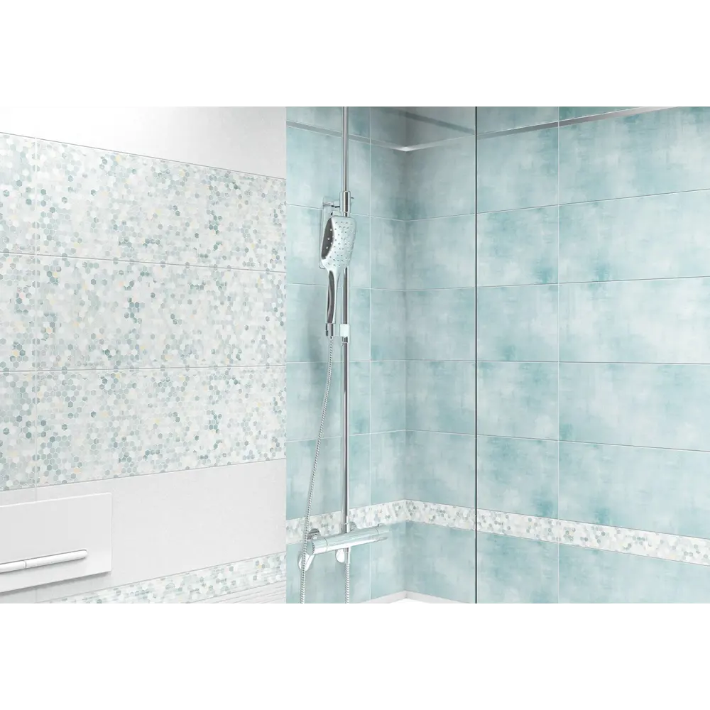 Фото 2 Керамическая плитка Alma ceramica TWA11ALS606ekb 20x60см цвет голубая, цена за упаковку Фото 2 Керамическая плитка Alma ceramica TWA11ALS606ekb 20x60см цвет голубая, цена за упаковку