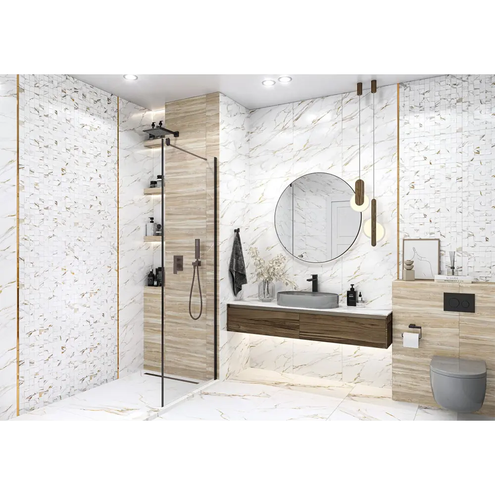 Фото Керамогранит Alma ceramica Extra calacatta GFU57ECL04Rekb 57x57см цвет белый, цена за упаковку Фото Керамогранит Alma ceramica Extra calacatta GFU57ECL04Rekb 57x57см цвет белый, цена за упаковку