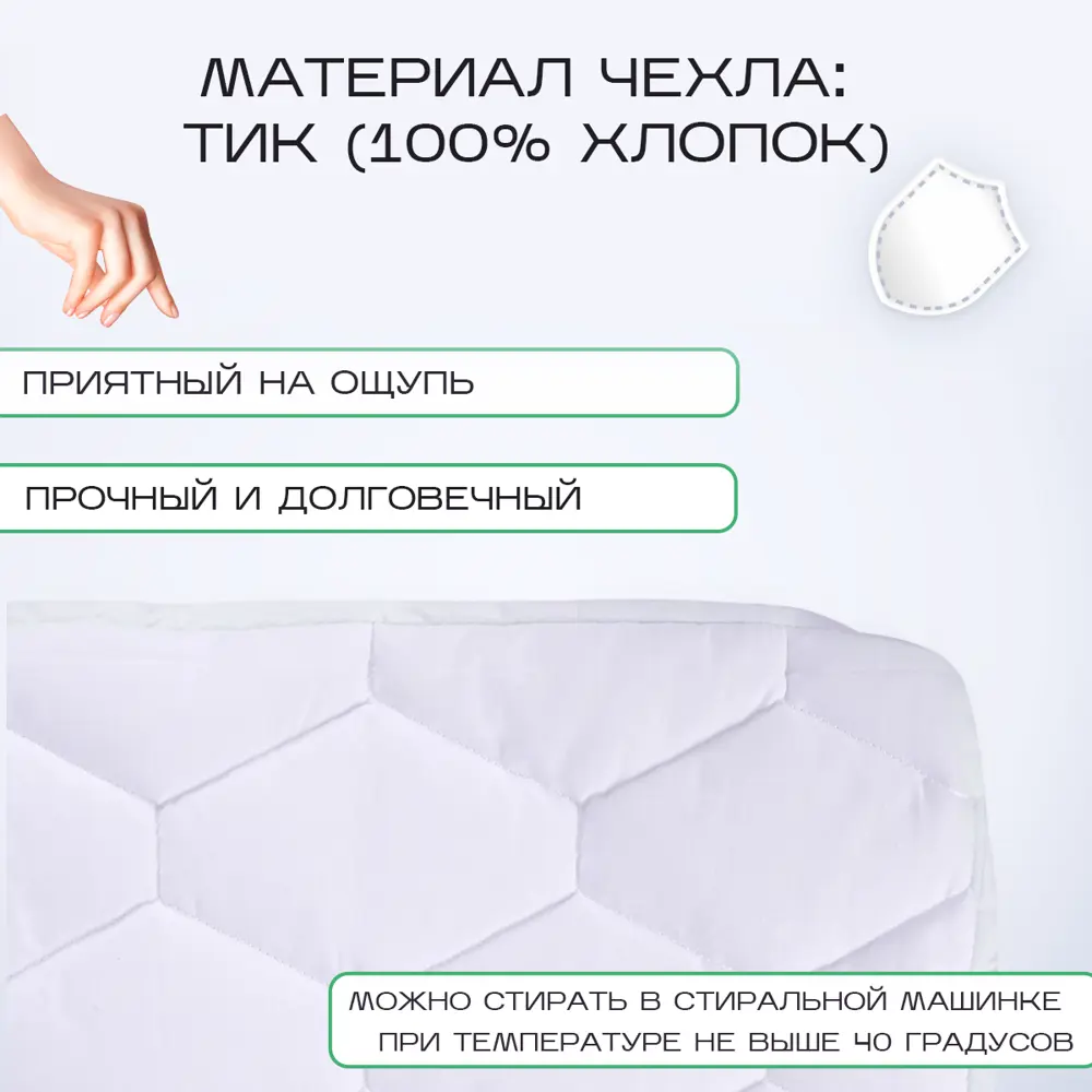 Фото 4 Наматрасник SN Textile с бортом защитный бамбук 80x200 Фото 4 Наматрасник SN Textile с бортом защитный бамбук 80x200