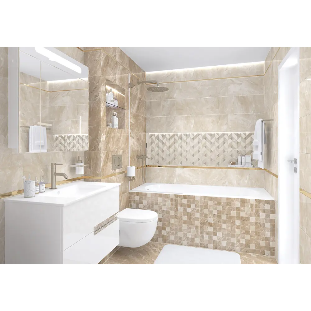 Фото Керамическая плитка Laparet Gobi х9999281534 25x75см 1.69 м² цвет бежевый, цена за упаковку Фото Керамическая плитка Laparet Gobi х9999281534 25x75см 1.69 м² цвет бежевый, цена за упаковку