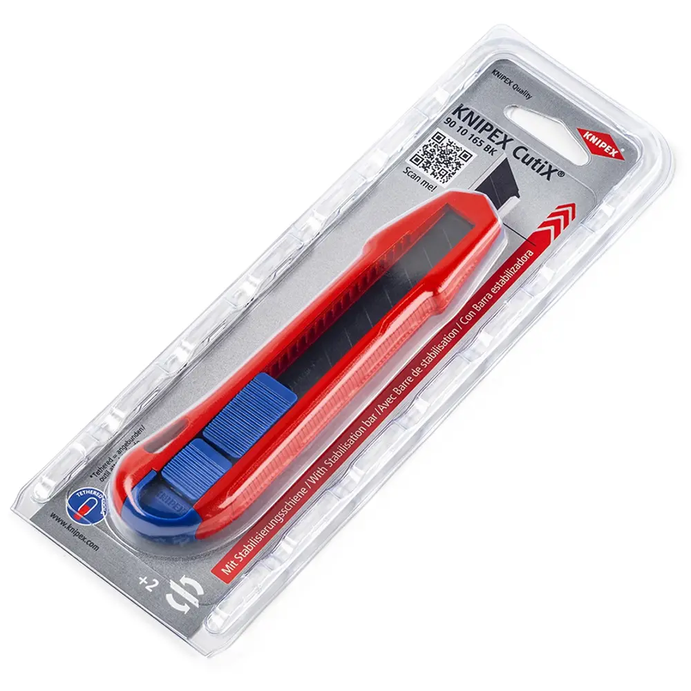 Фото Нож строительный Knipex KN-9010165BK двухкомпонентный корпус 165 мм Фото Нож строительный Knipex KN-9010165BK двухкомпонентный корпус 165 мм