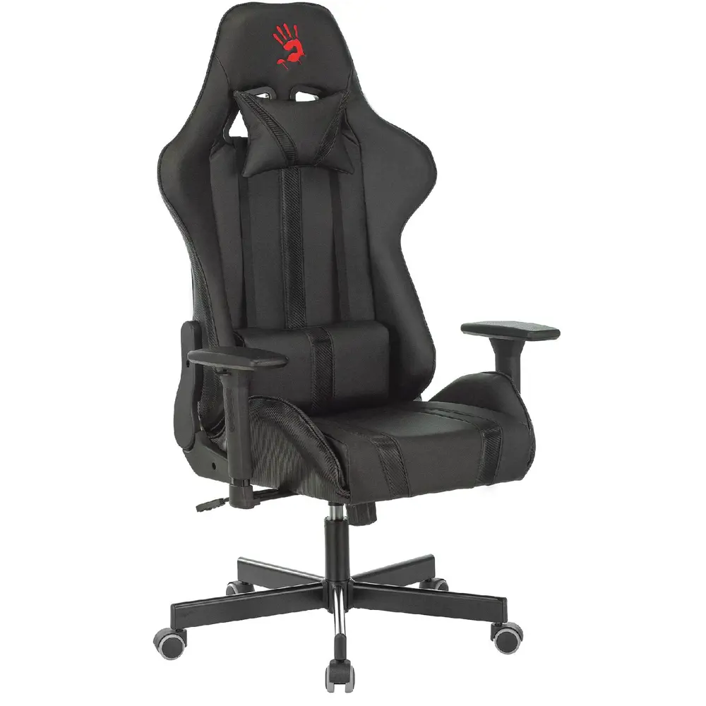 Фото Игровое кресло A4Tech Bloody GC-600 искусственная кожа цвет черный Фото Игровое кресло A4Tech Bloody GC-600 искусственная кожа цвет черный