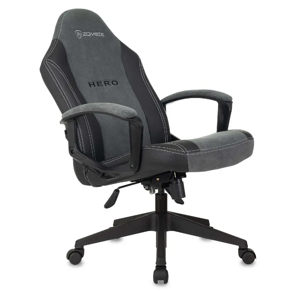 Фото 8 Игровое кресло Zombie Hero искусственная кожа цвет серый