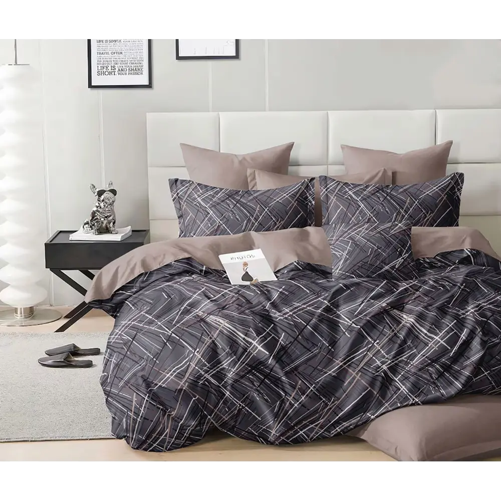 Фото Комплект постельного белья Home mercury Диамант 32271 2-спальный поплин фиолетовый