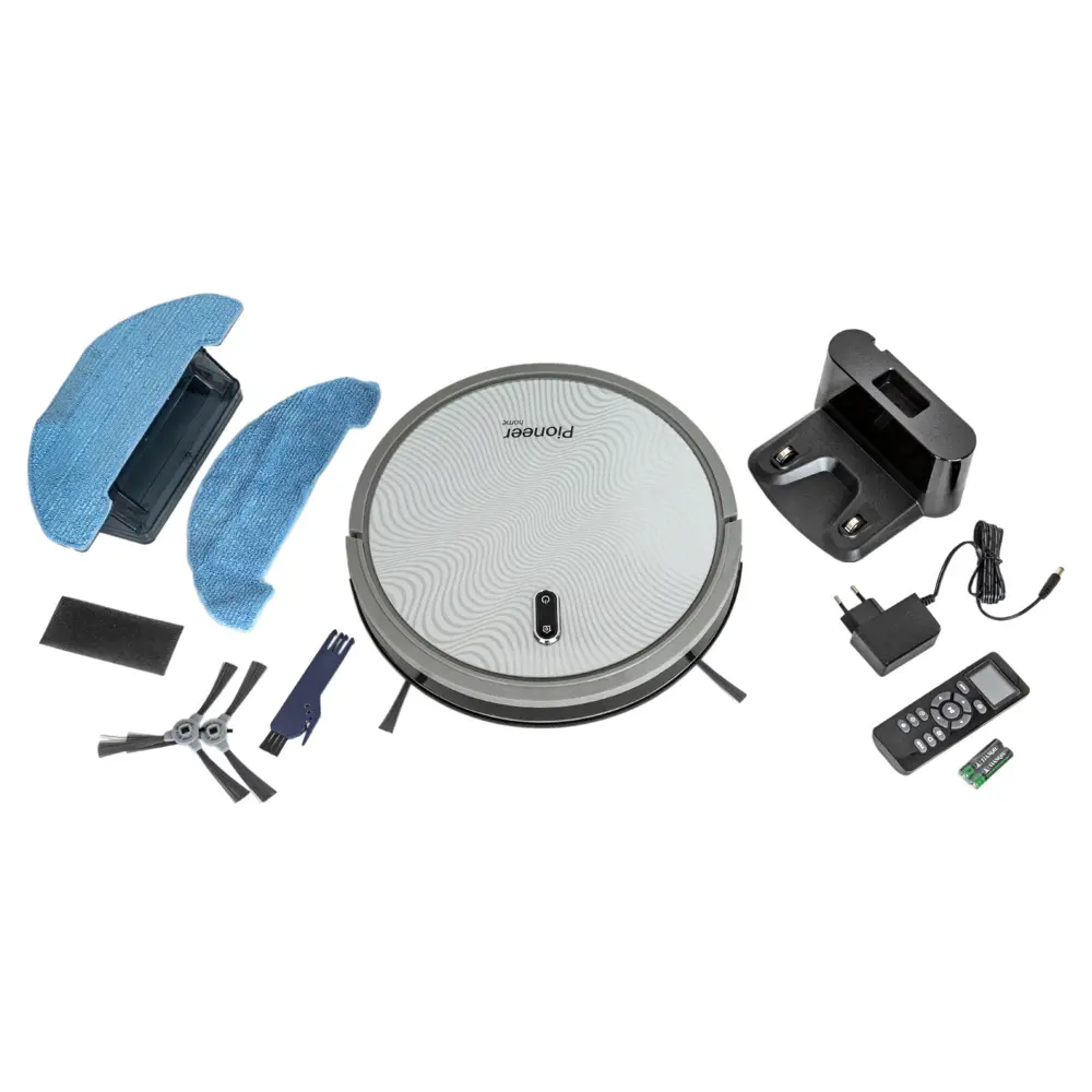 Фото 4 Робот-пылесос Pioneer VC704R silver 25 Вт Li-Ion цвет серый Фото 4 Робот-пылесос Pioneer VC704R silver 25 Вт Li-Ion цвет серый