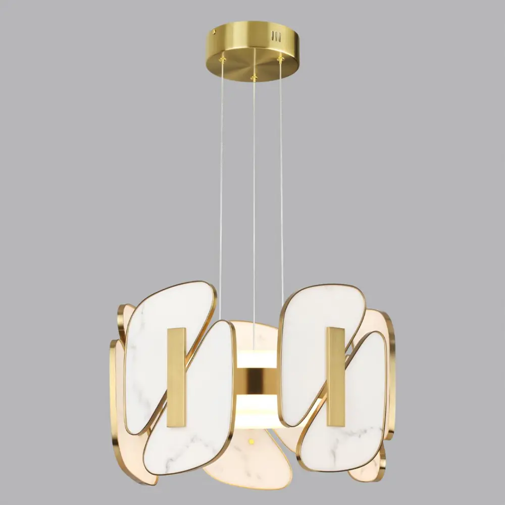 Фото 3 Светильник подвесной светодиодный Odeon Light Chiara 16 м² нейтральный белый свет цвет белый Фото 3 Светильник подвесной светодиодный Odeon Light Chiara 16 м² нейтральный белый свет цвет белый