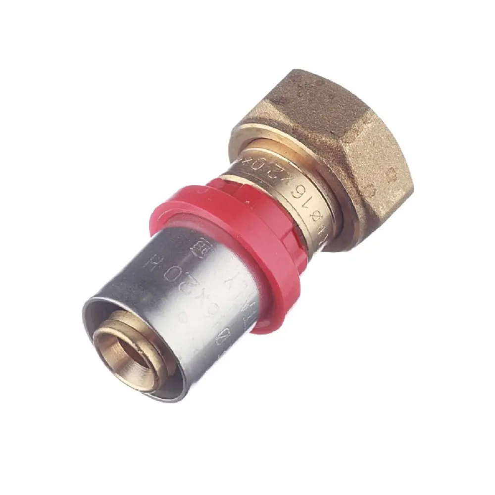 Фото Муфта комбинированная Tiemme 1/2"x16 мм ВР-ВПр латунь 1650034