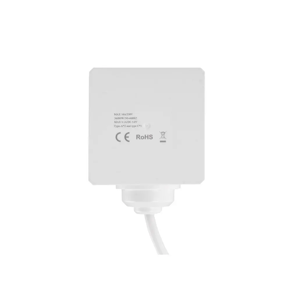 Фото 4 Удлинитель бытовой Rocketsocket GNS1406 2x1 1.5 м 3 розетки с заземлением 3680 Вт цвет белый Фото 4 Удлинитель бытовой Rocketsocket GNS1406 2x1 1.5 м 3 розетки с заземлением 3680 Вт цвет белый