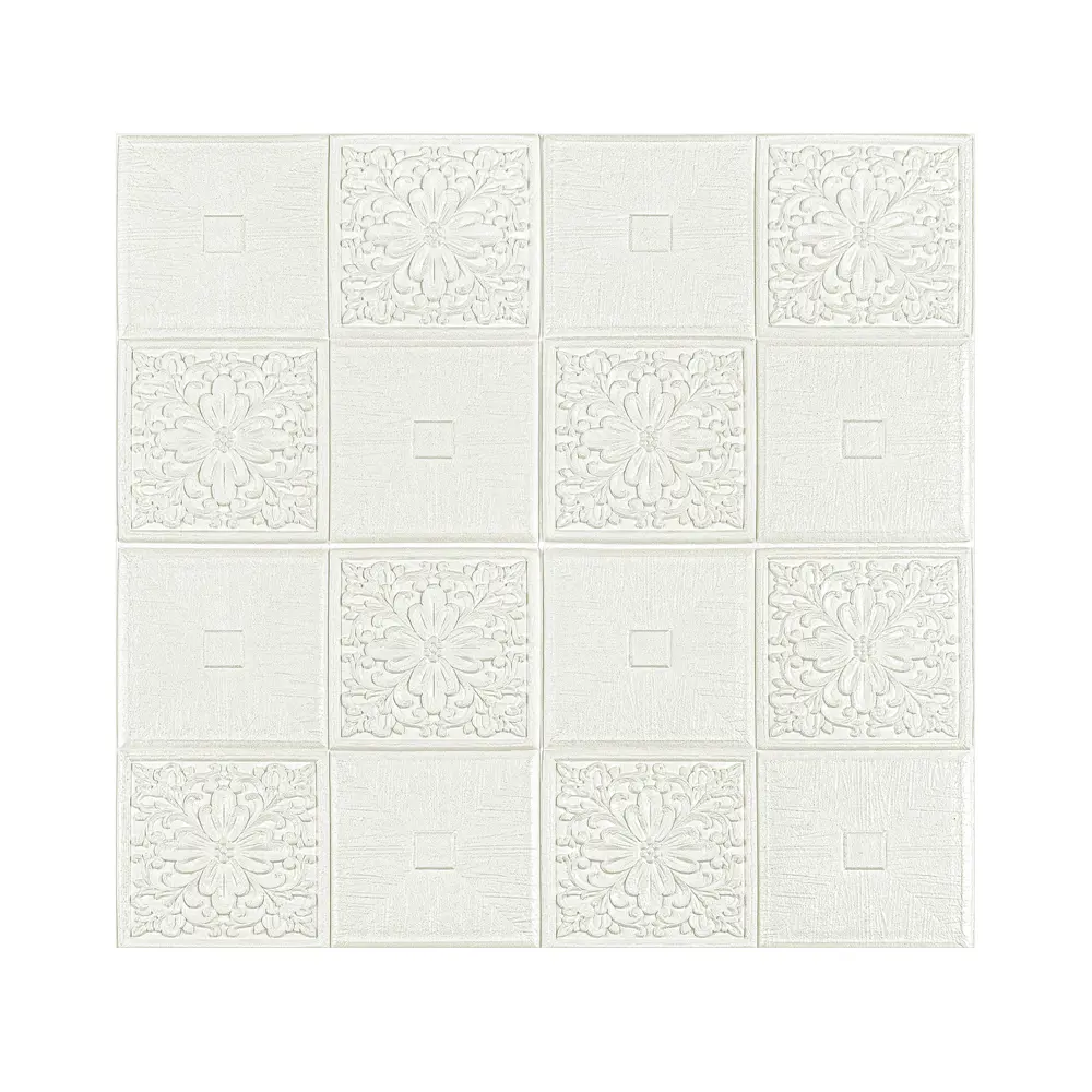 Фото Комплект 3D панелей для потолка Lako Decor 20 шт цвет Белый 2, 70x70см, толщина 5мм Фото Комплект 3D панелей для потолка Lako Decor 20 шт цвет Белый 2, 70x70см, толщина 5мм