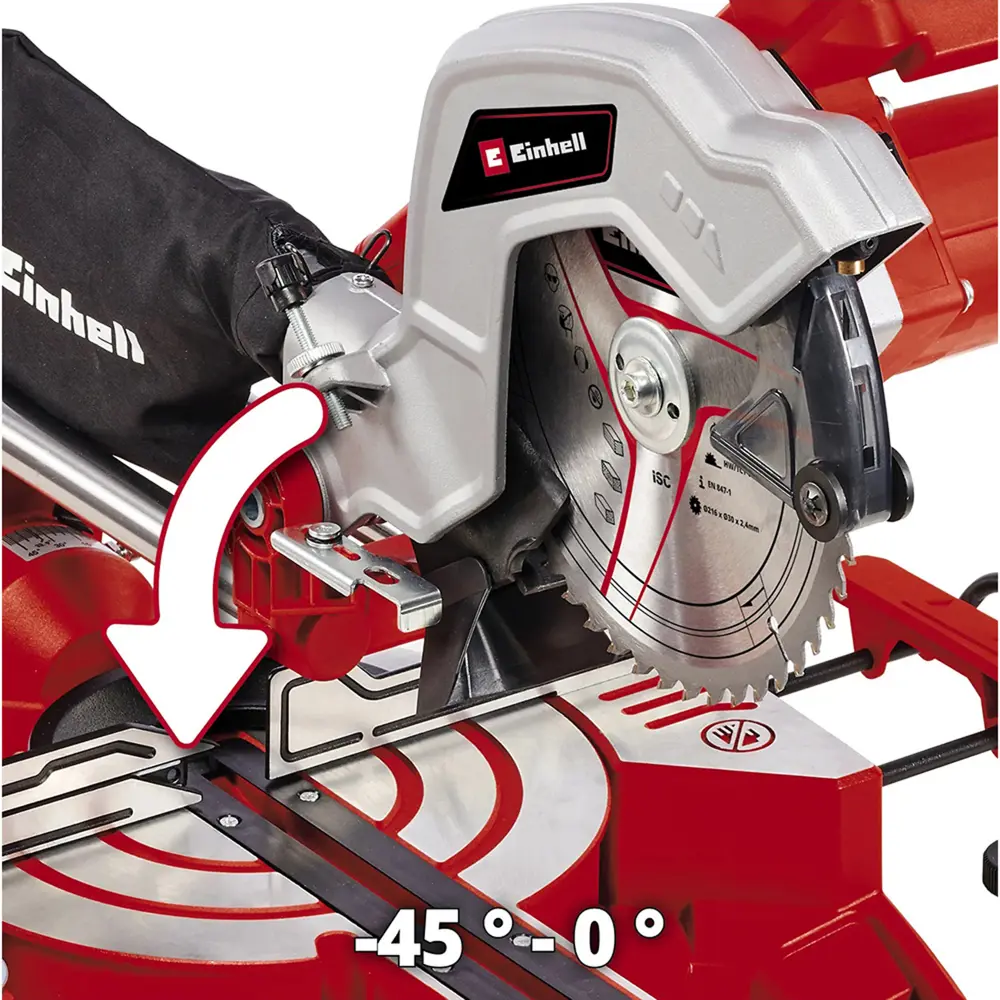 Фото 3 Пила торцовочная сетевая Einhell Dual TC-SM 254, 1900 Вт, 254 мм Фото 3 Пила торцовочная сетевая Einhell Dual TC-SM 254, 1900 Вт, 254 мм