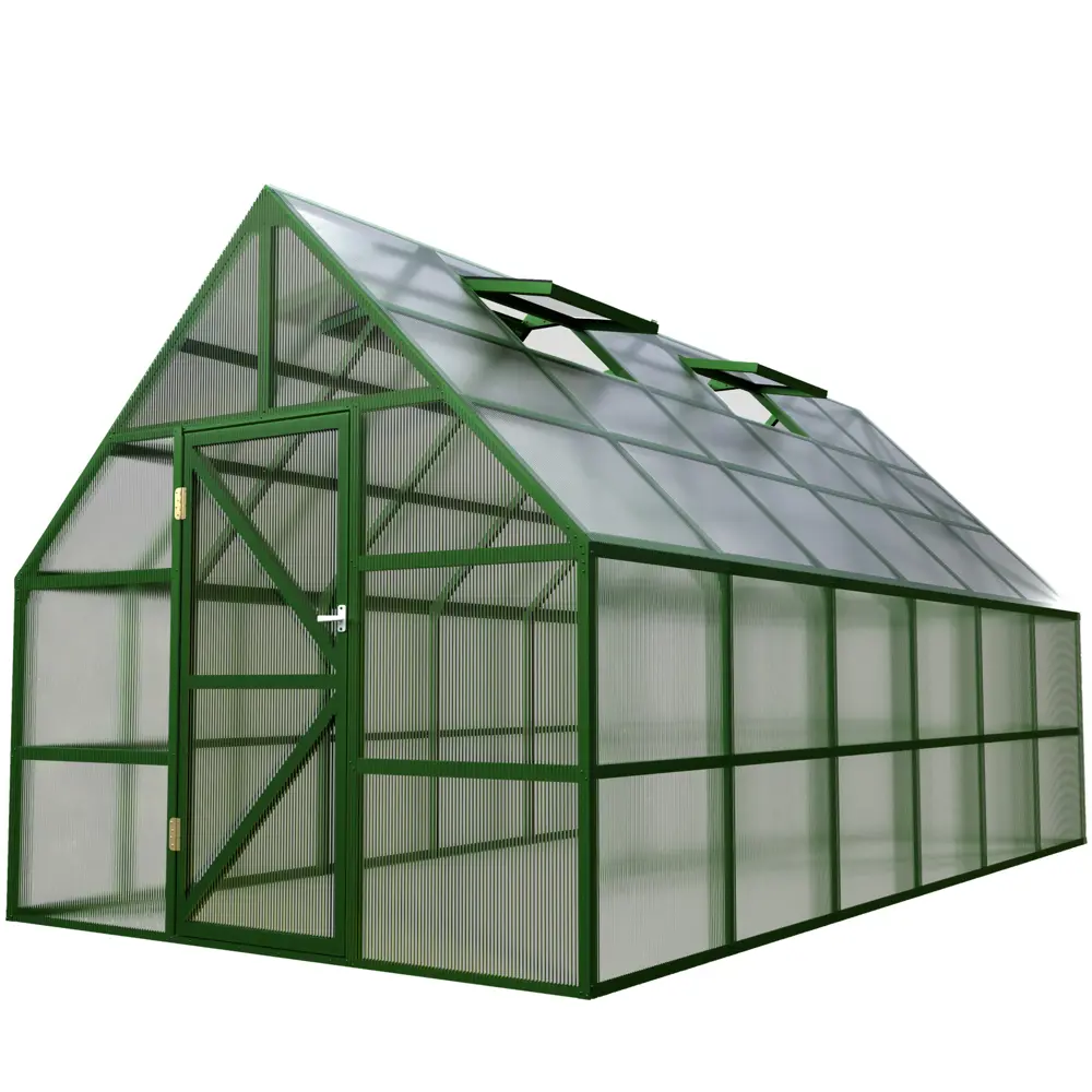 Фото Теплица английская Upforming Челси 3x6x3м Classic зелёный Фото Теплица английская Upforming Челси 3x6x3м Classic зелёный