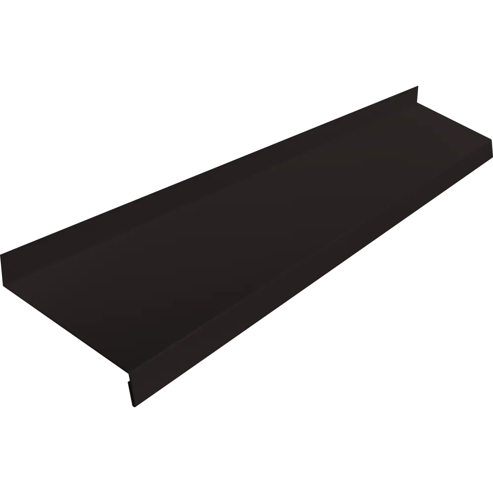 Фото Отлив 2000x100 мм 0.45 мм RAL 9005 Фото Отлив 2000x100 мм 0.45 мм RAL 9005