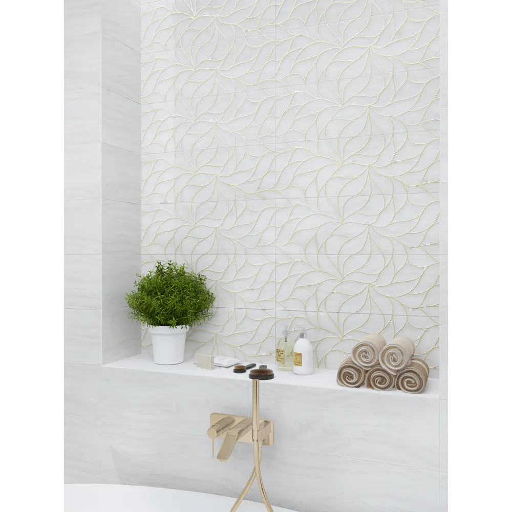 Фото 2 Настенная плитка Eletto ceramica Gala 508191101ekb 24.2x70см цвет белый, цена за упаковку Фото 2 Настенная плитка Eletto ceramica Gala 508191101ekb 24.2x70см цвет белый, цена за упаковку