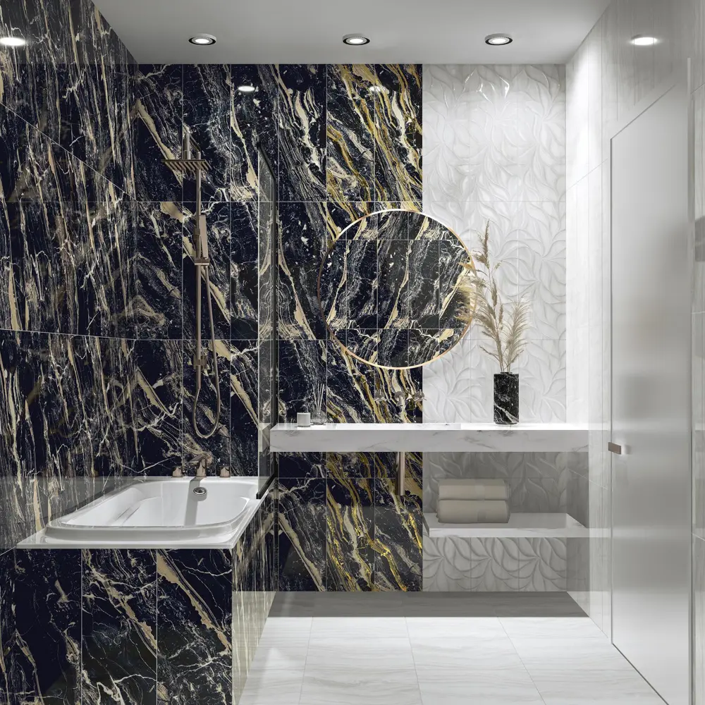Фото 2 Настенная плитка Eletto ceramica Levante 508401201prm 24.2x70см цвет черный, цена за упаковку Фото 2 Настенная плитка Eletto ceramica Levante 508401201prm 24.2x70см цвет черный, цена за упаковку