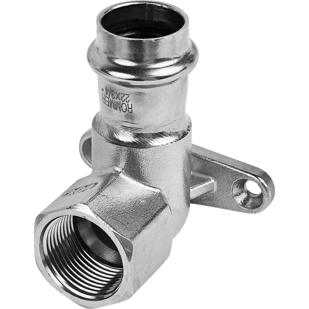 Фото 2 Водорозетка Rommer 3/4"x22 мм ВПр-ВР нержавеющая сталь Фото 2 Водорозетка Rommer 3/4"x22 мм ВПр-ВР нержавеющая сталь
