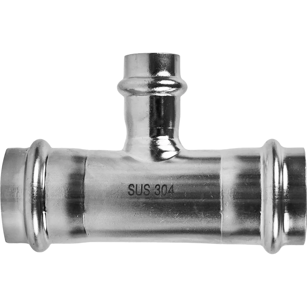 Фото 3 Тройник переходной Rommer 28x15x28 мм ВПр нержавеющая сталь