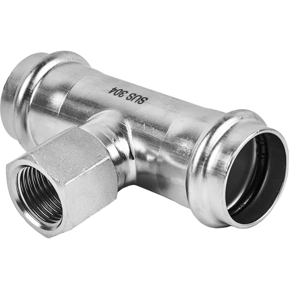 Фото Тройник переходной Rommer 1/2"x28 мм ВПр-ВР нержавеющая сталь Фото Тройник переходной Rommer 1/2"x28 мм ВПр-ВР нержавеющая сталь