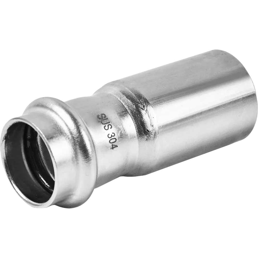 Фото Муфта переходная Rommer 28x22 мм ВПр-НПр нержавеющая сталь Фото Муфта переходная Rommer 28x22 мм ВПр-НПр нержавеющая сталь