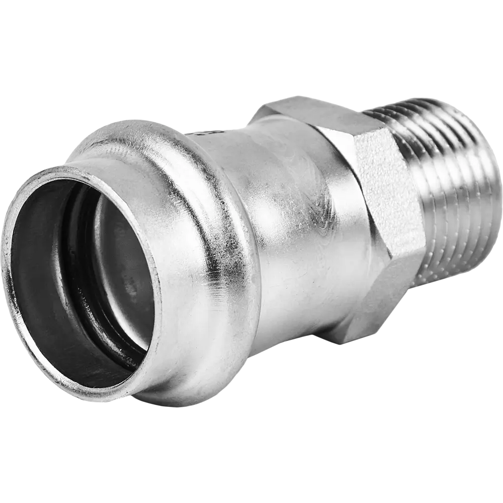 Фото 2 Муфта переходная Rommer 1/2"x22 мм ВПр-НР нержавеющая сталь Фото 2 Муфта переходная Rommer 1/2"x22 мм ВПр-НР нержавеющая сталь