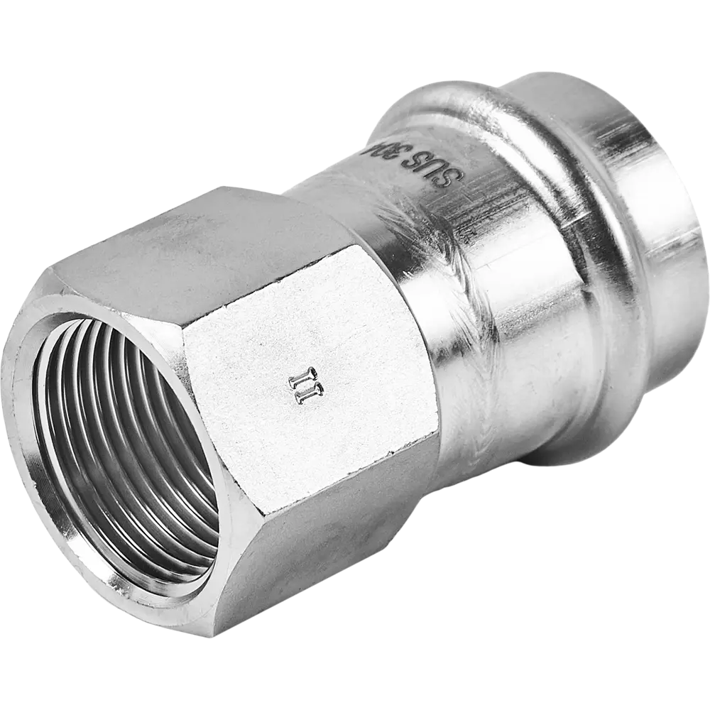 Фото Муфта переходная Rommer 3/4"x28 мм ВПр-ВР нержавеющая сталь Фото Муфта переходная Rommer 3/4"x28 мм ВПр-ВР нержавеющая сталь