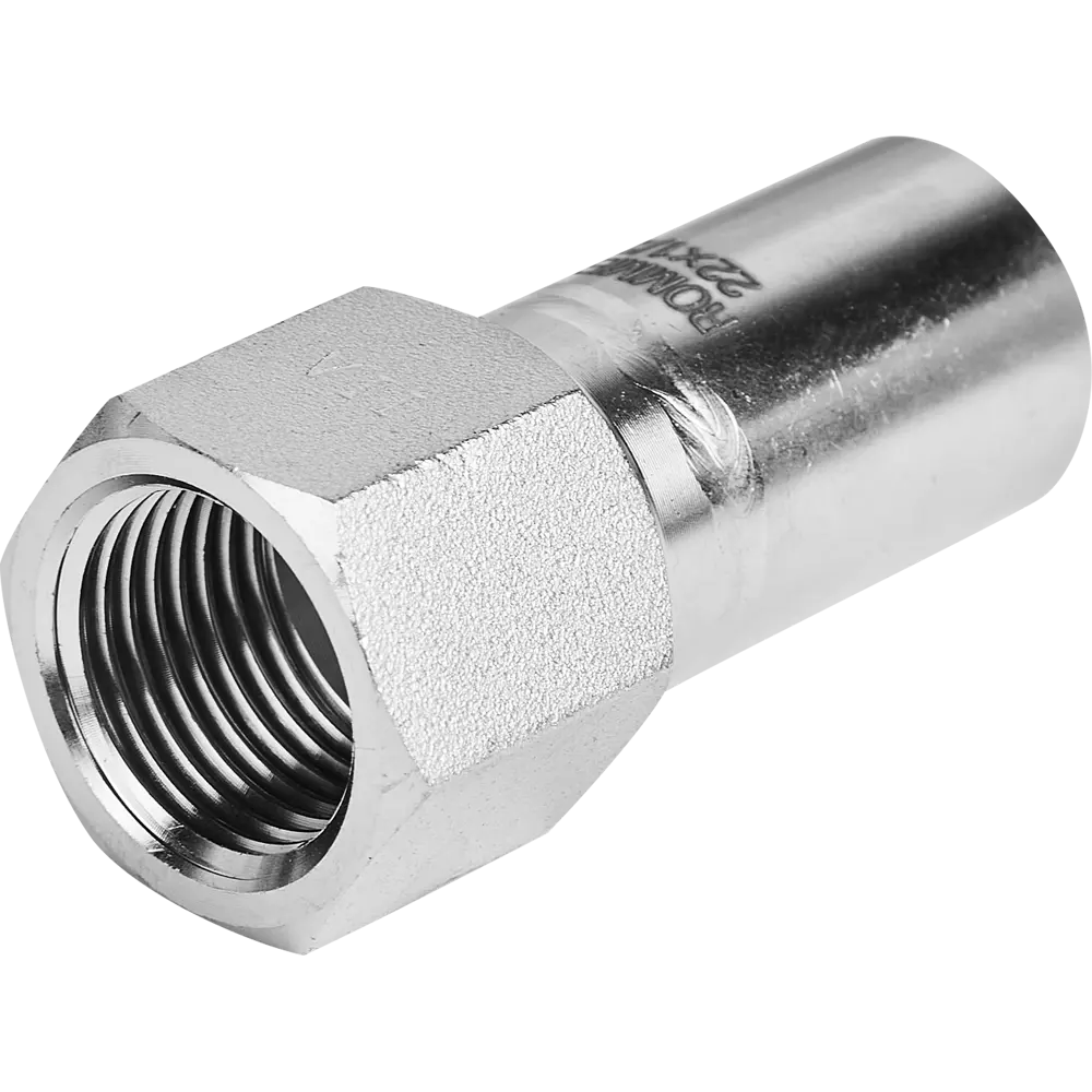 Фото 2 Муфта переходная Rommer 1/2"x22 мм НПр-ВР нержавеющая сталь Фото 2 Муфта переходная Rommer 1/2"x22 мм НПр-ВР нержавеющая сталь