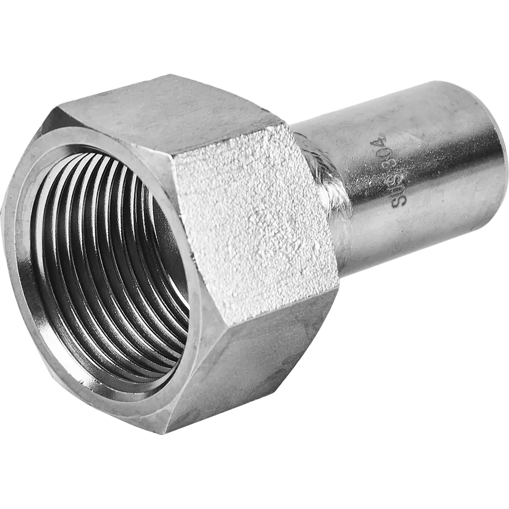 Фото 2 Муфта переходная Rommer 1"x22 мм НПр-ВР нержавеющая сталь