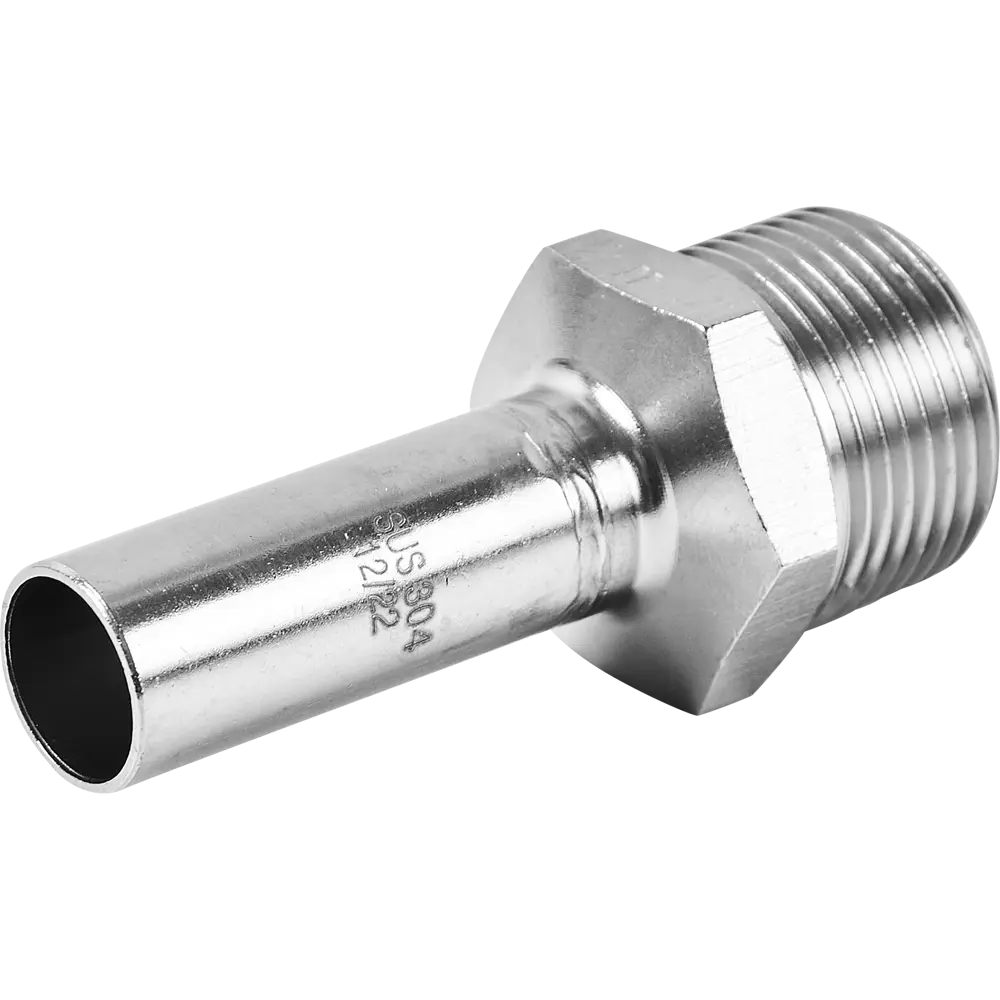 Фото 4 Муфта переходная Rommer 3/4"x15 мм НПр-НР нержавеющая сталь Фото 4 Муфта переходная Rommer 3/4"x15 мм НПр-НР нержавеющая сталь