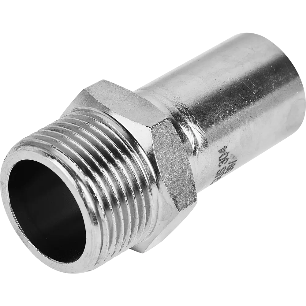 Фото 2 Муфта переходная Rommer 1"x28 мм НПр-НР нержавеющая сталь Фото 2 Муфта переходная Rommer 1"x28 мм НПр-НР нержавеющая сталь