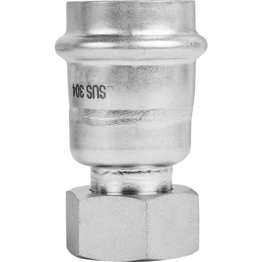 Фото 2 Муфта переходная Rommer 3/4"x28 мм с накидной гайкой ВПр-ВР нержавеющая сталь Фото 2 Муфта переходная Rommer 3/4"x28 мм с накидной гайкой ВПр-ВР нержавеющая сталь