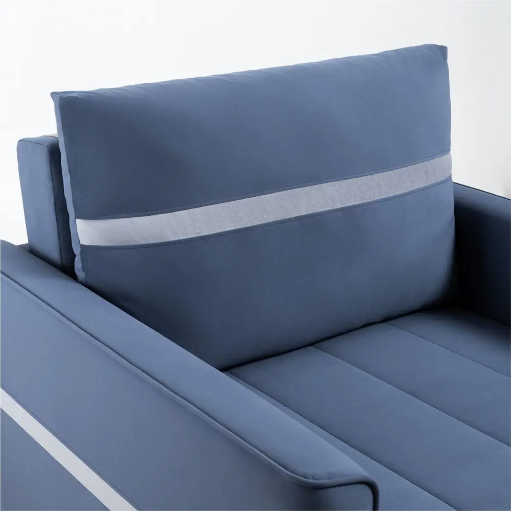 Фото 14 Кресло-кровать Нижегородмебель и к Альдо 93x84x104 см велюр цвет морской лазурный Фото 14 Кресло-кровать Нижегородмебель и к Альдо 93x84x104 см велюр цвет морской лазурный