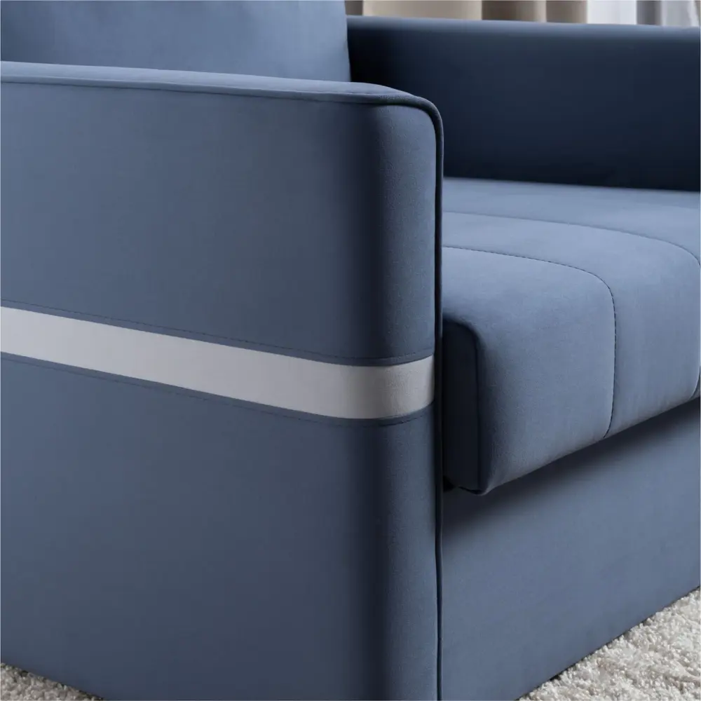 Фото 9 Кресло-кровать Нижегородмебель и к Альдо 93x84x104 см велюр цвет морской лазурный Фото 9 Кресло-кровать Нижегородмебель и к Альдо 93x84x104 см велюр цвет морской лазурный