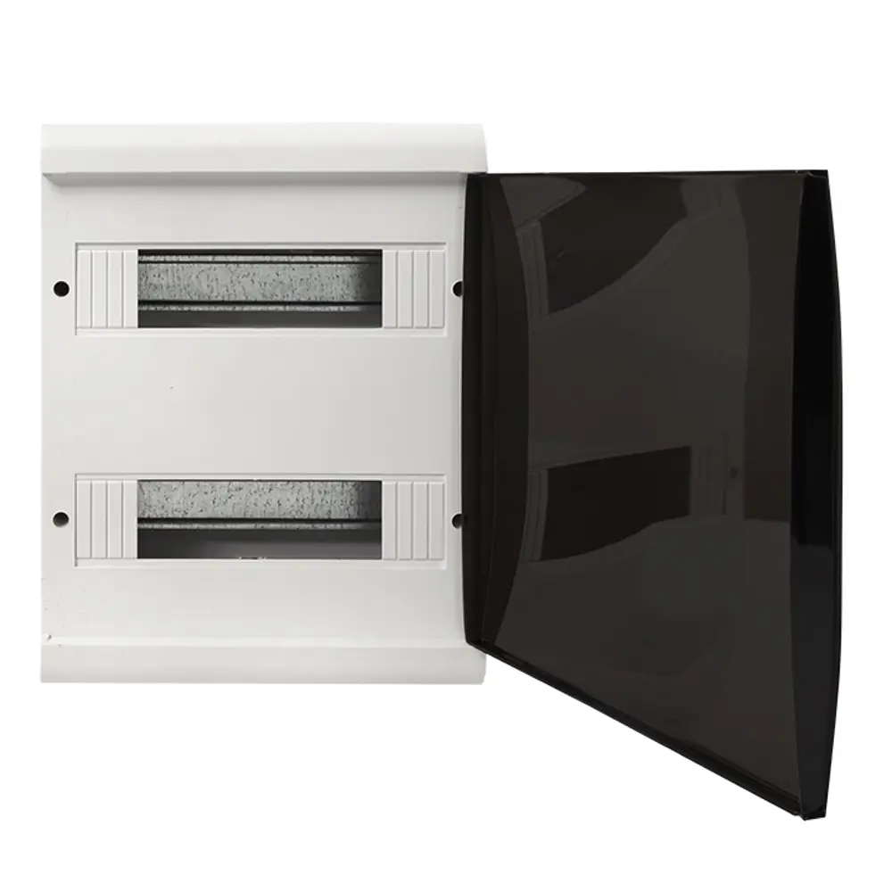 Фото 7 Щит распределительный накладной EKF SlimBox ЩРН-П-24 2 модуля IP41 пластик цвет белый Фото 7 Щит распределительный накладной EKF SlimBox ЩРН-П-24 2 модуля IP41 пластик цвет белый