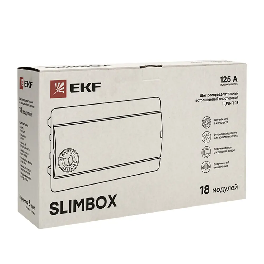Фото 7 Щит распределительный встраиваемый EKF Proxima SlimBox ЩРВ-П-18 18 модулей IP41 пластик Фото 7 Щит распределительный встраиваемый EKF Proxima SlimBox ЩРВ-П-18 18 модулей IP41 пластик