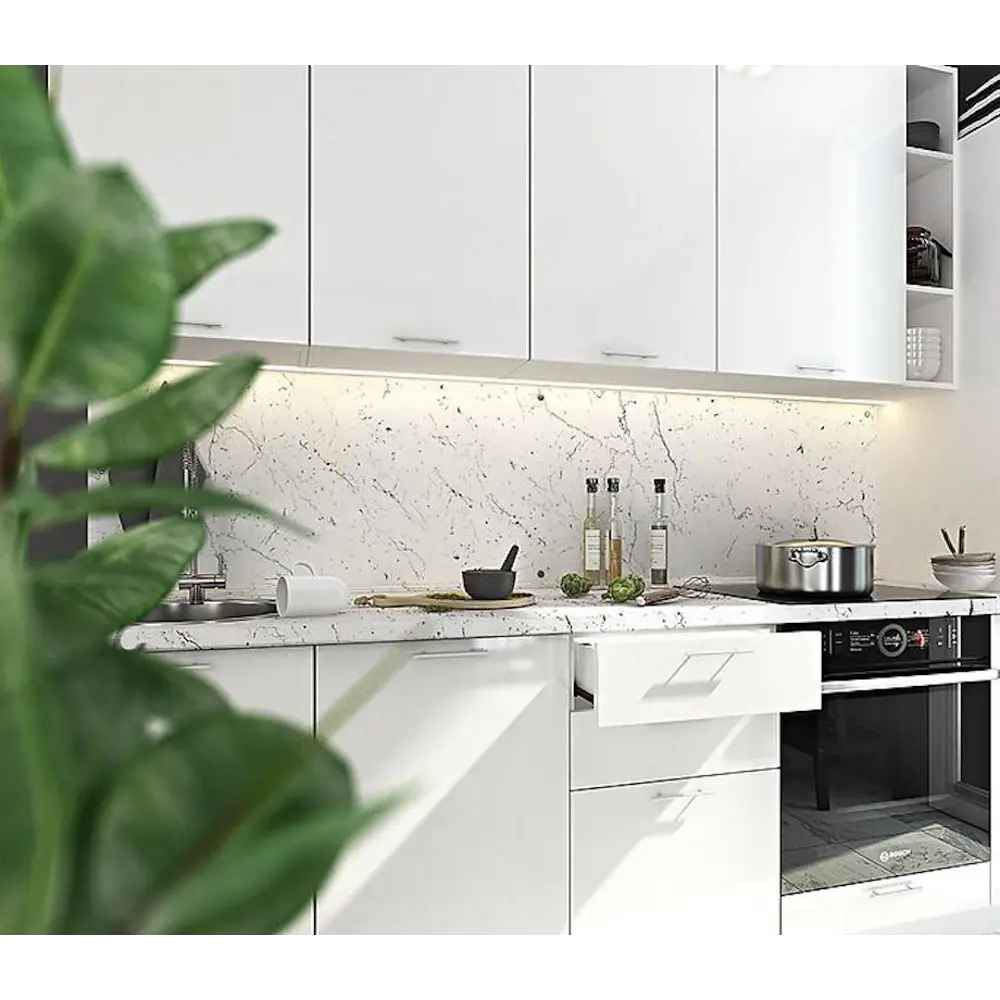 Фото 3 Столешница Ultradecor 100x60x3.8 см ЛДСП цвет мрамор марквина белый Фото 3 Столешница Ultradecor 100x60x3.8 см ЛДСП цвет мрамор марквина белый