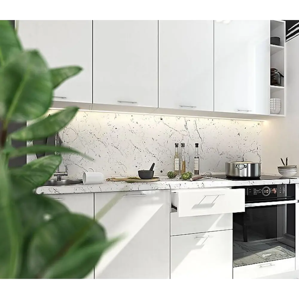 Фото 3 Столешница Ultradecor 60x60x3.8 см ЛДСП цвет мрамор марквина белый Фото 3 Столешница Ultradecor 60x60x3.8 см ЛДСП цвет мрамор марквина белый