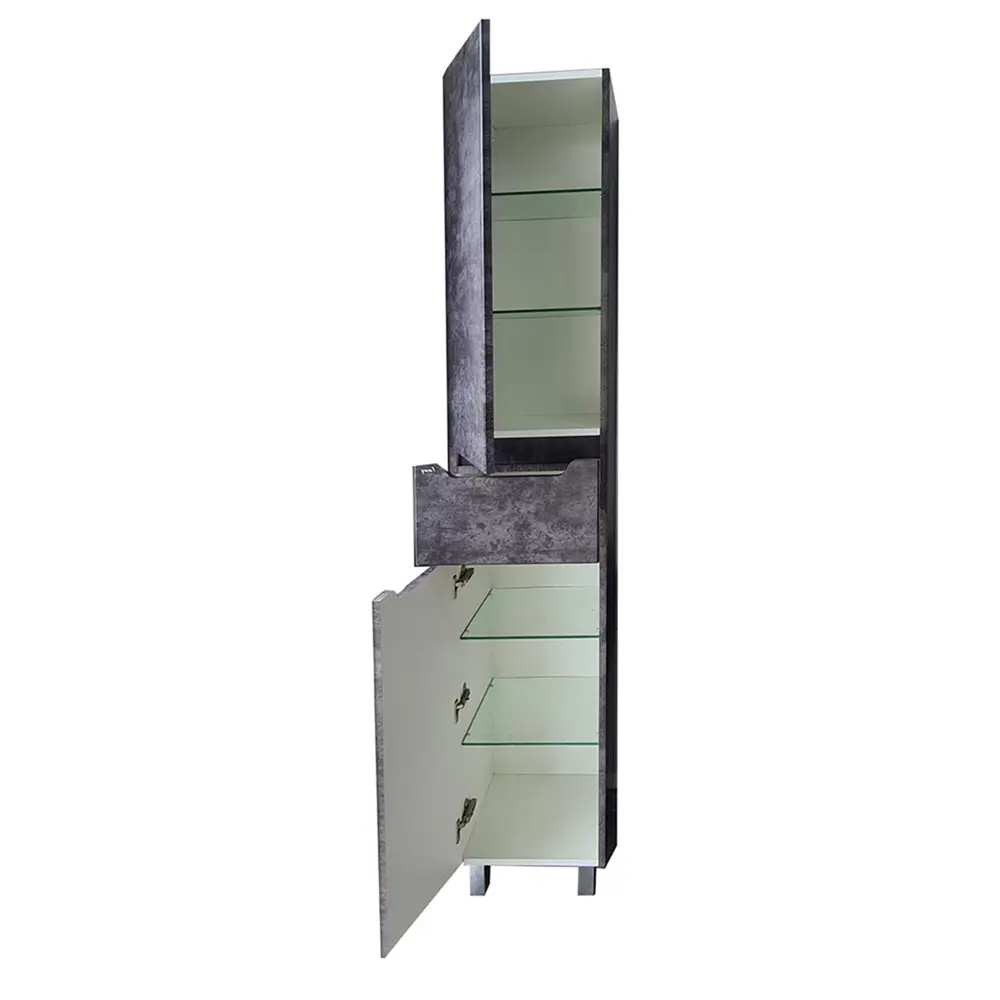 Фото 2 Пенал напольный Emmy Стоун 410050 35 см с 1 ящиком, левый Фото 2 Пенал напольный Emmy Стоун 410050 35 см с 1 ящиком, левый