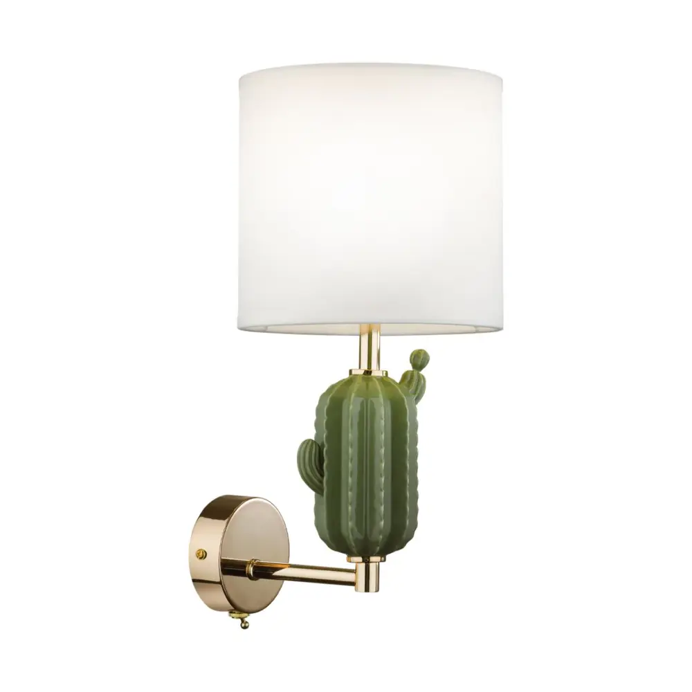 Фото 2 Настенный светильник Odeon light Cactus 5425-1w цвет золотой Фото 2 Настенный светильник Odeon light Cactus 5425-1w цвет золотой
